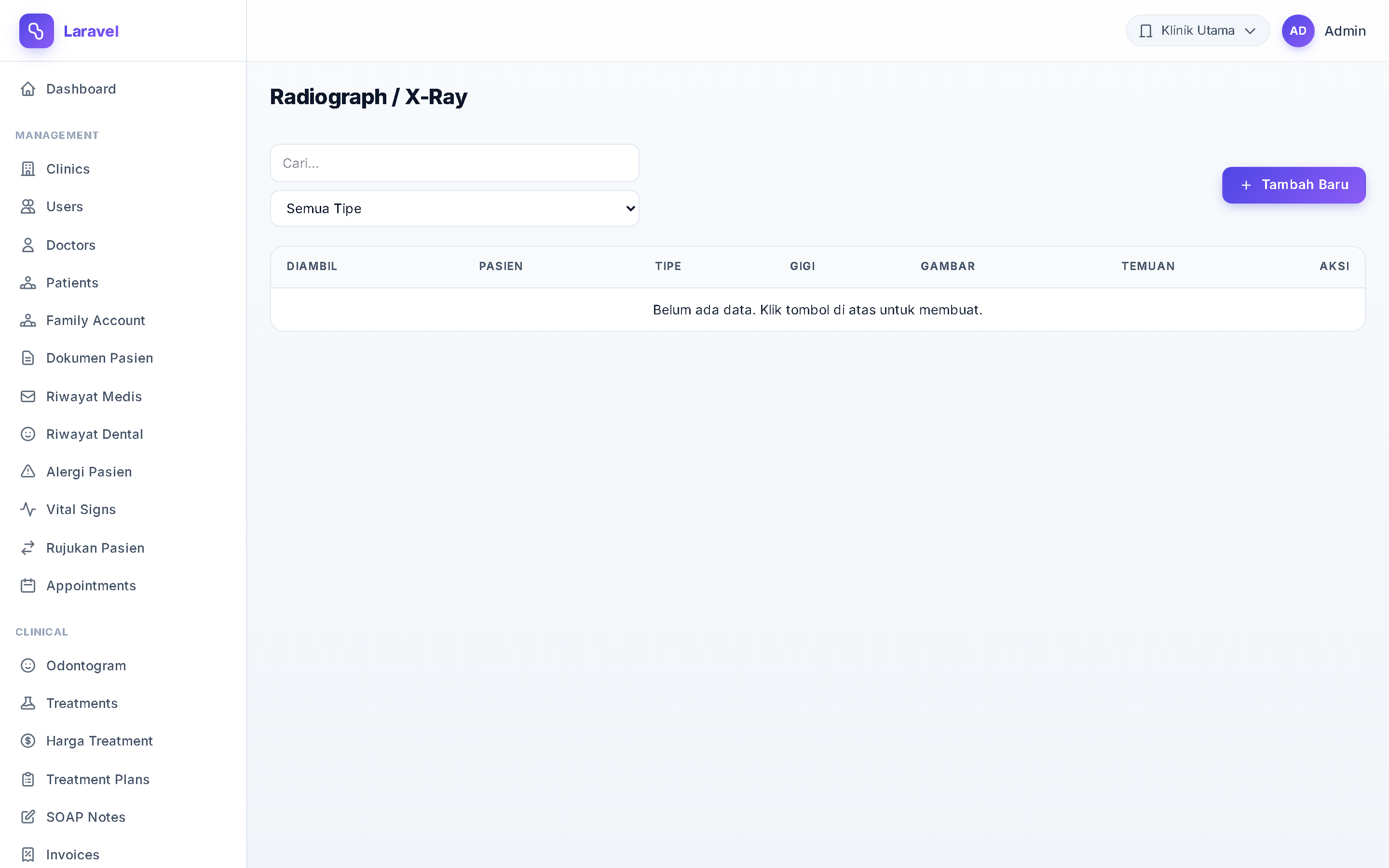 Screenshot Radiograph / X-Ray Library