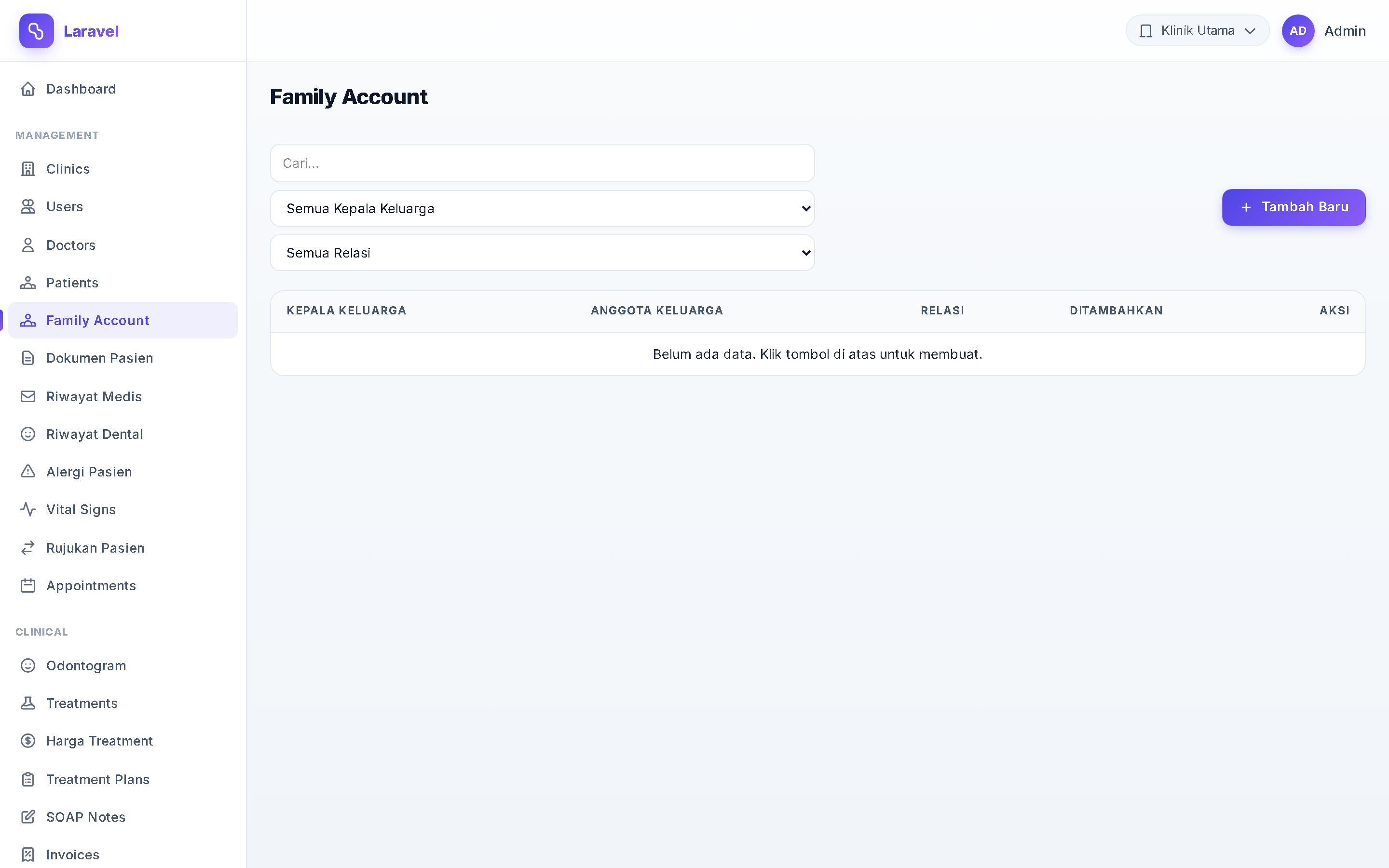 Screenshot Family Account Linking